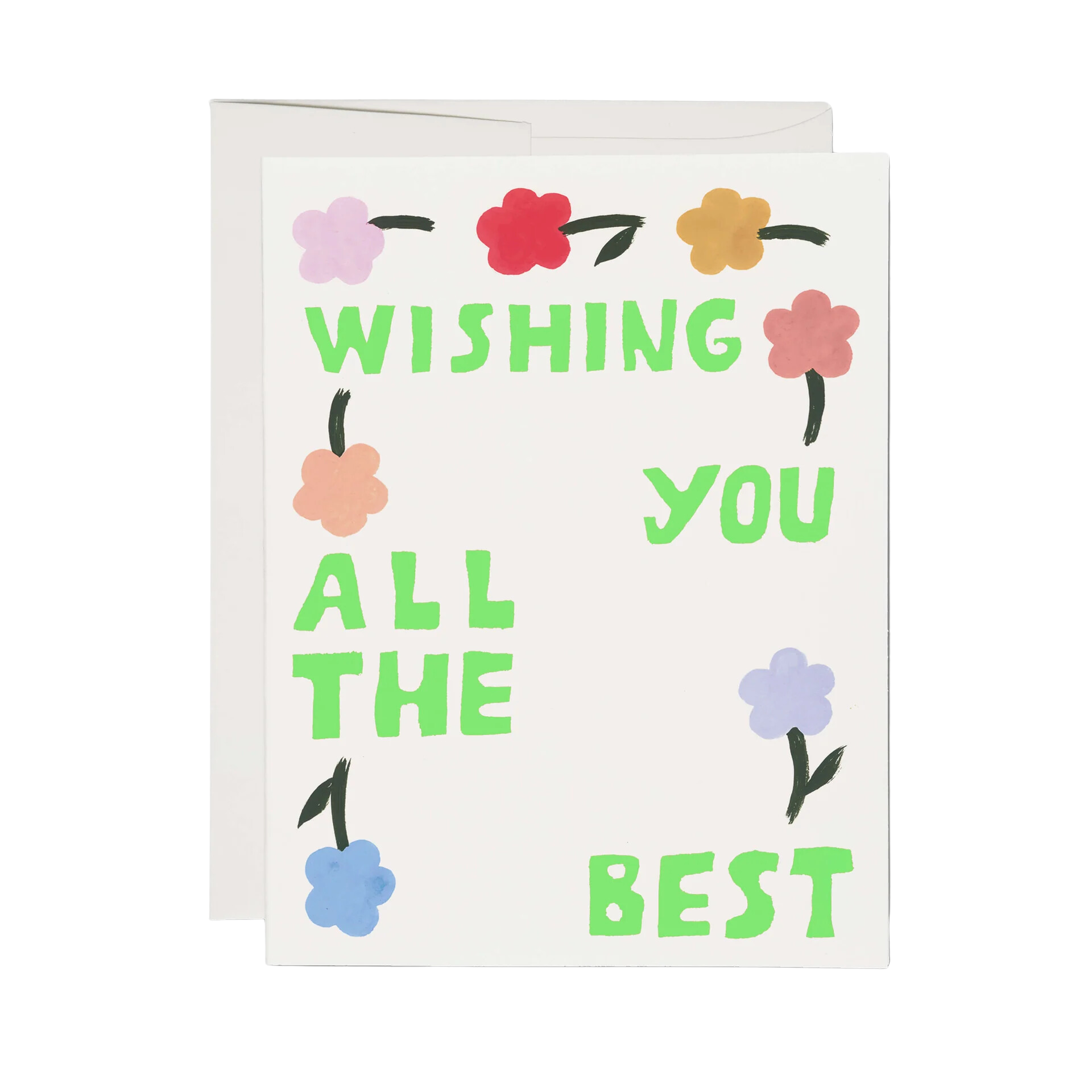 Flipping Flowers Greeting Card
