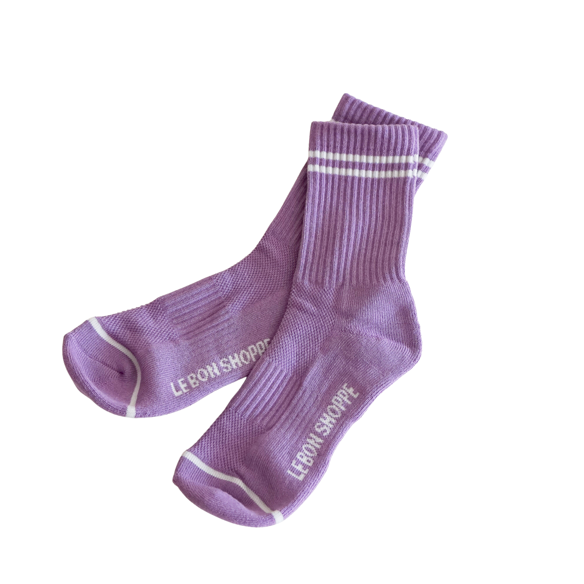 Boyfriend Socks – Striped Crew Socks for Everyday Style