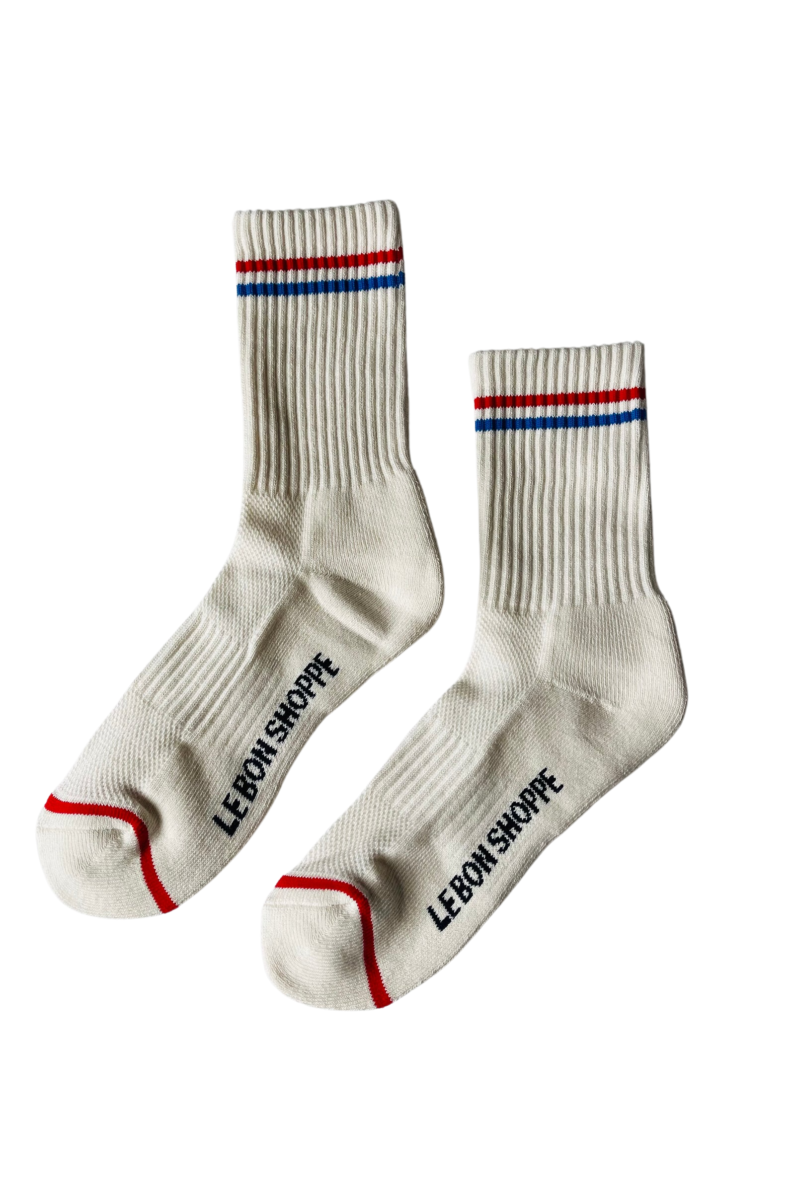 Boyfriend Socks – Striped Crew Socks for Everyday Style
