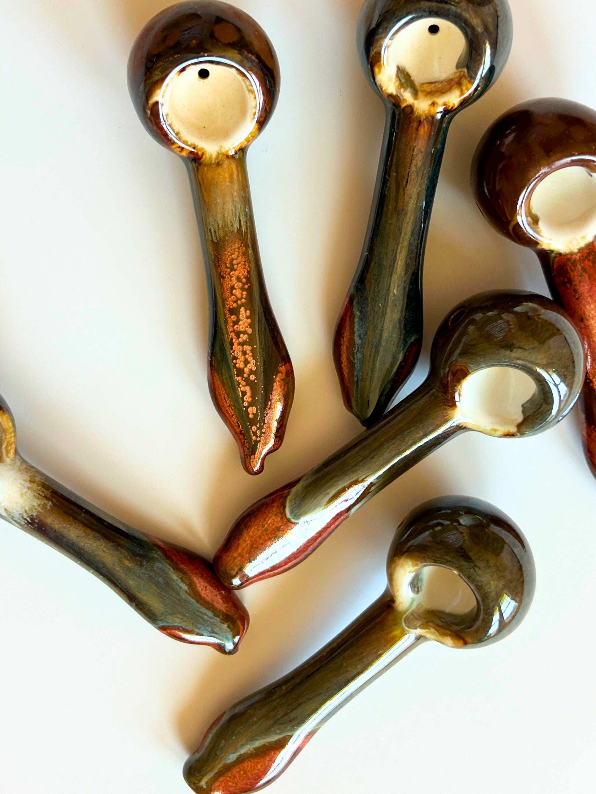 Earthy Metallic Spoon Pipe
