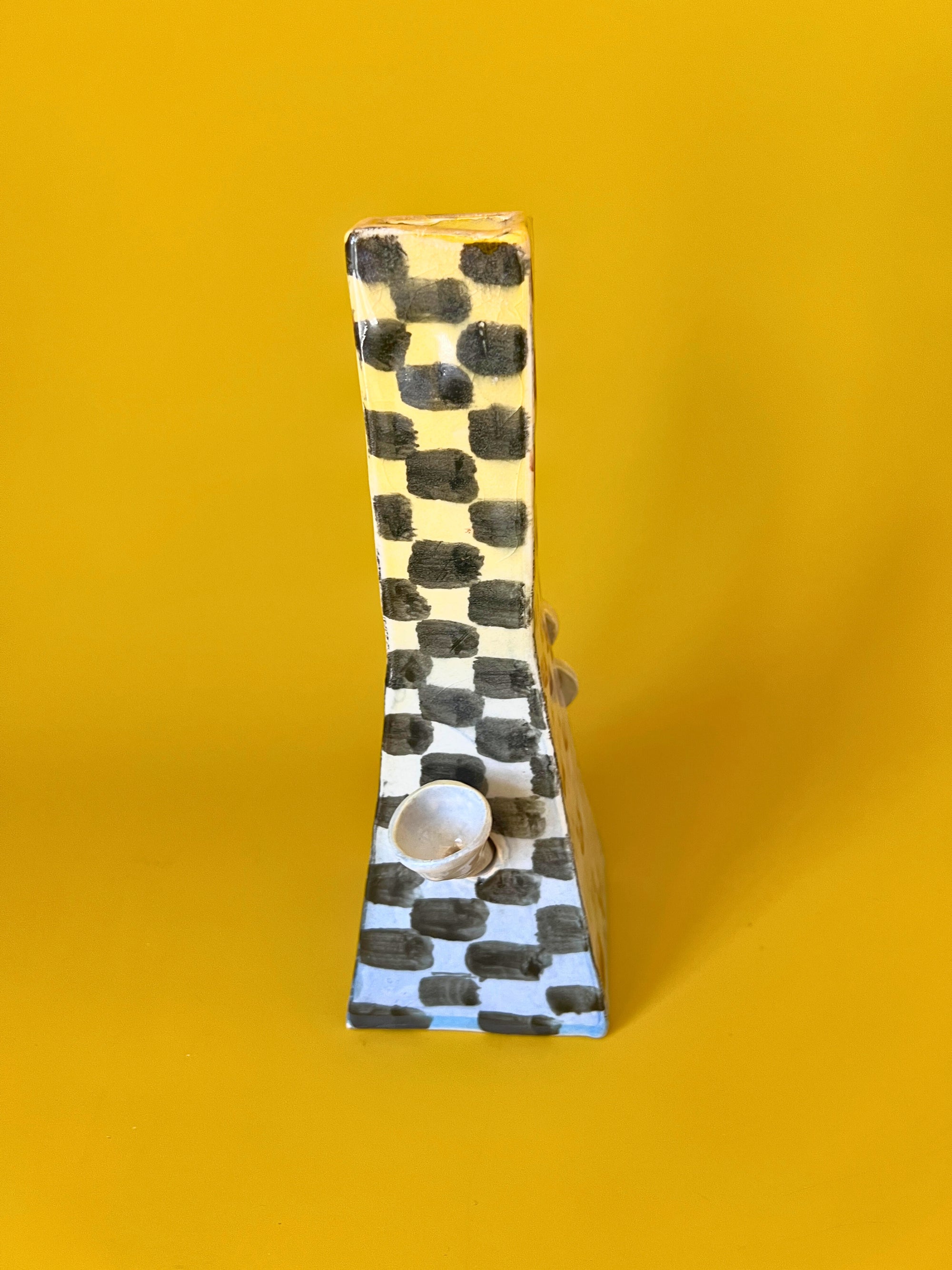 Ceramic Checkerboard Bong