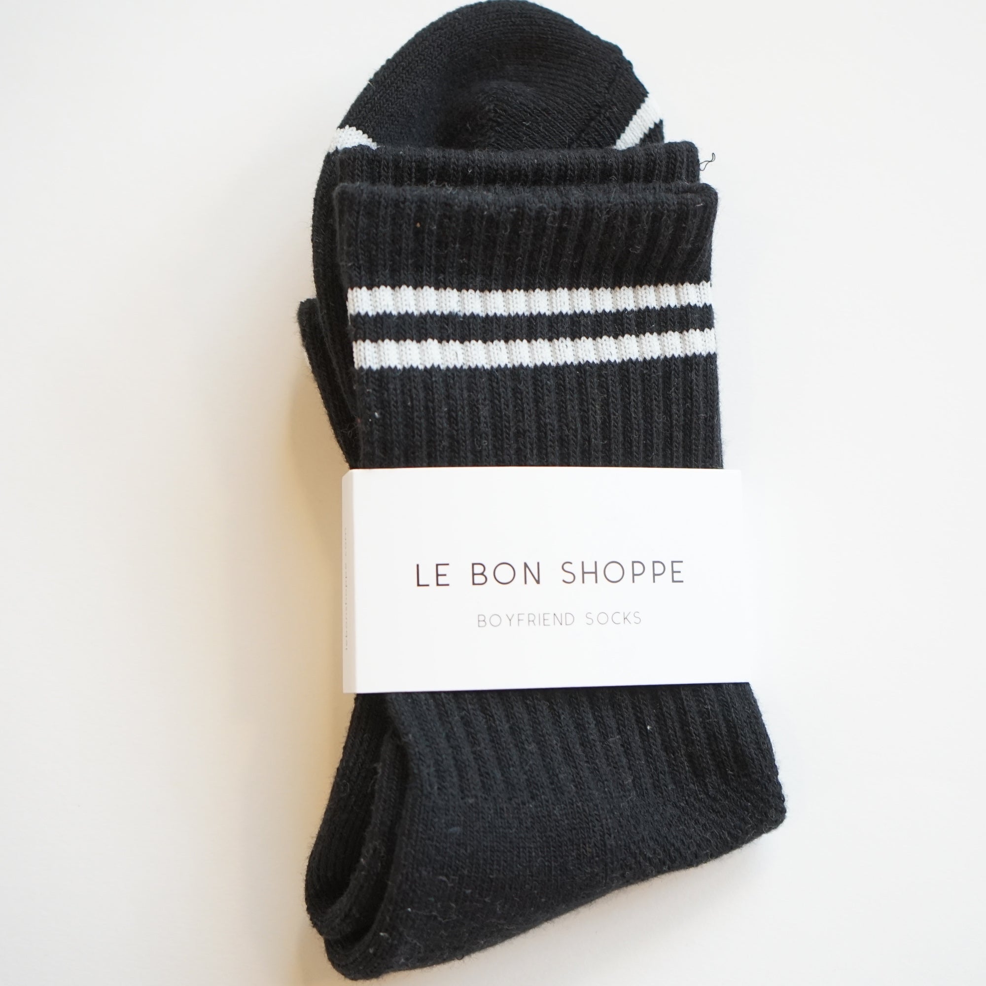 Boyfriend Socks – Striped Crew Socks for Everyday Style