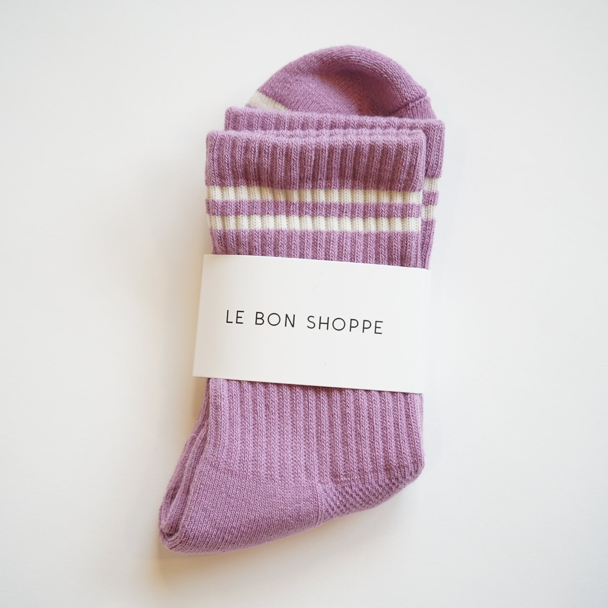 Boyfriend Socks – Striped Crew Socks for Everyday Style