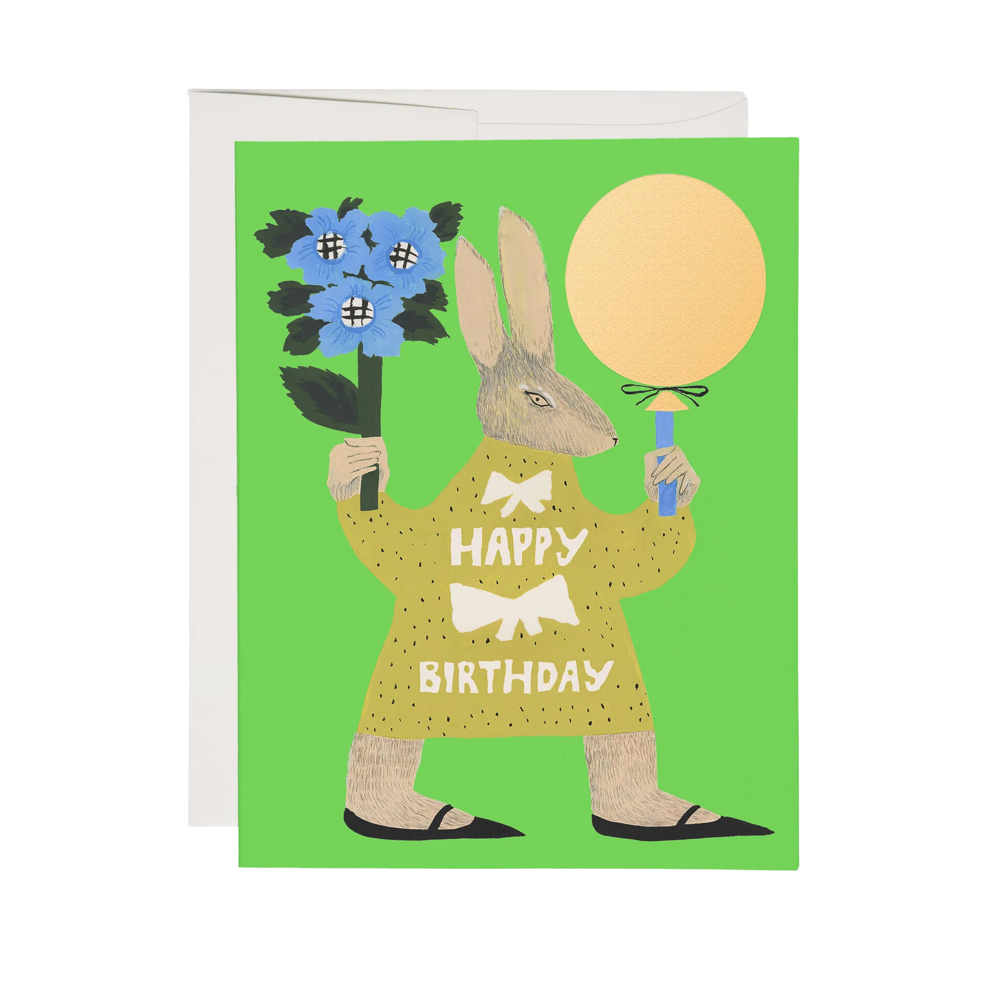 Party Rabbit Greeting Card