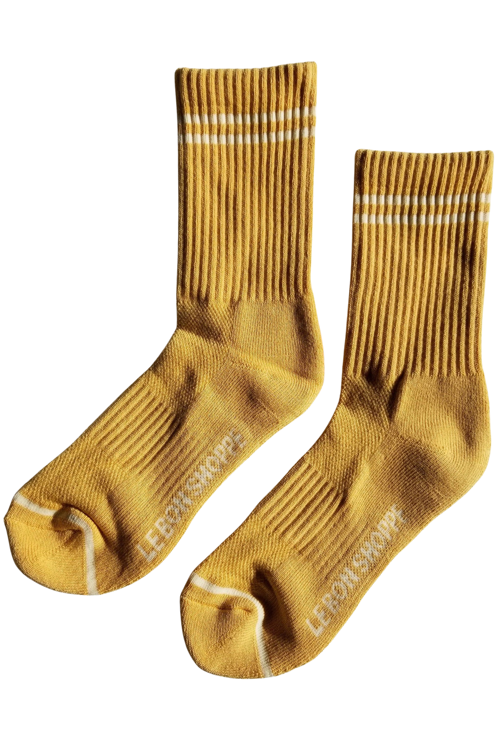 Boyfriend Socks – Striped Crew Socks for Everyday Style