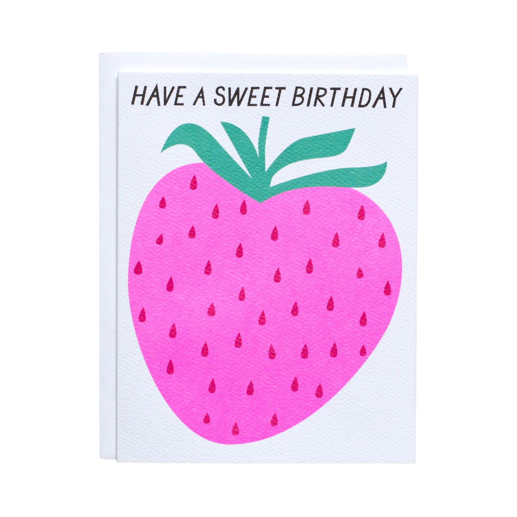 Strawberry Sweet Birthday Card