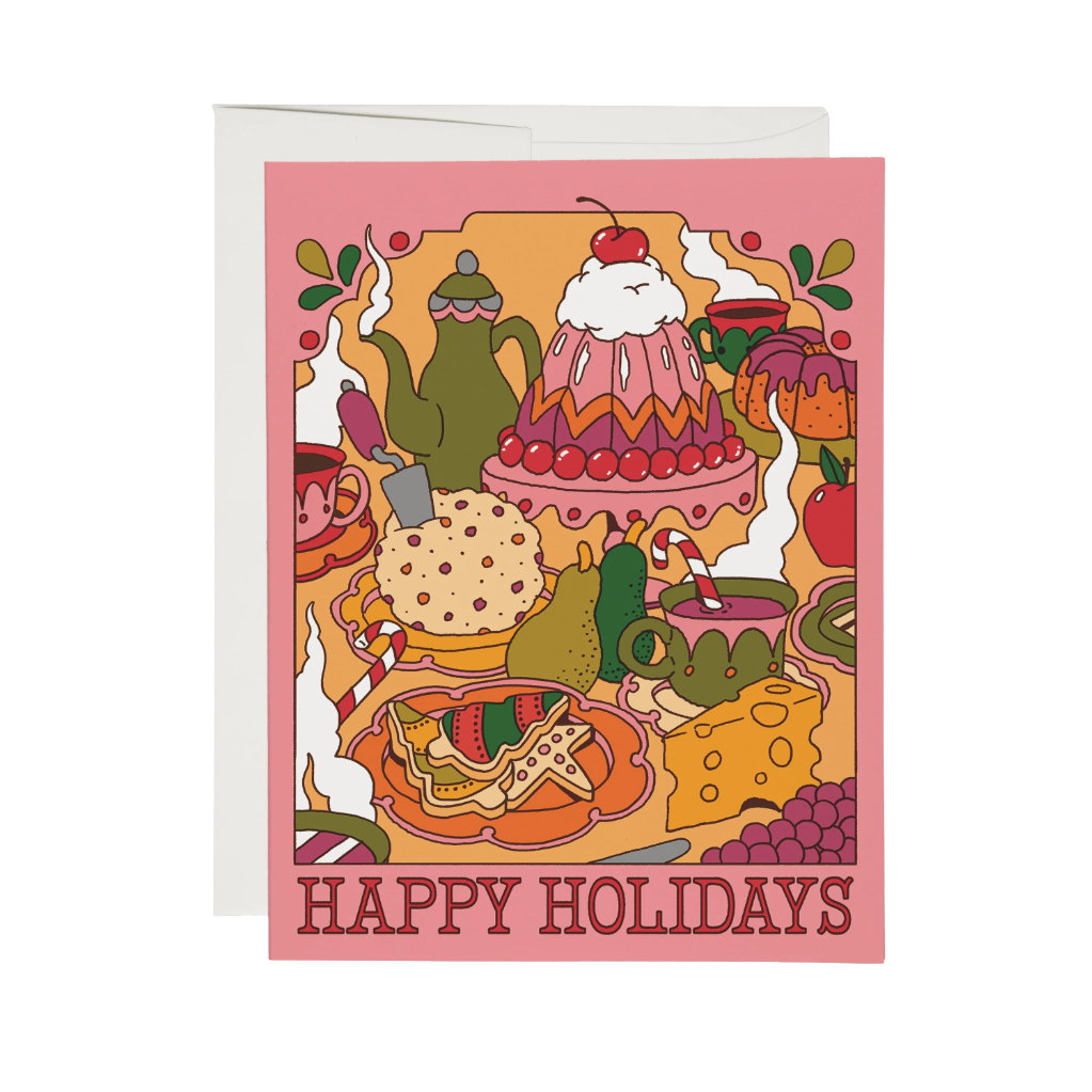 Happy Holidays Feast Greeting Card