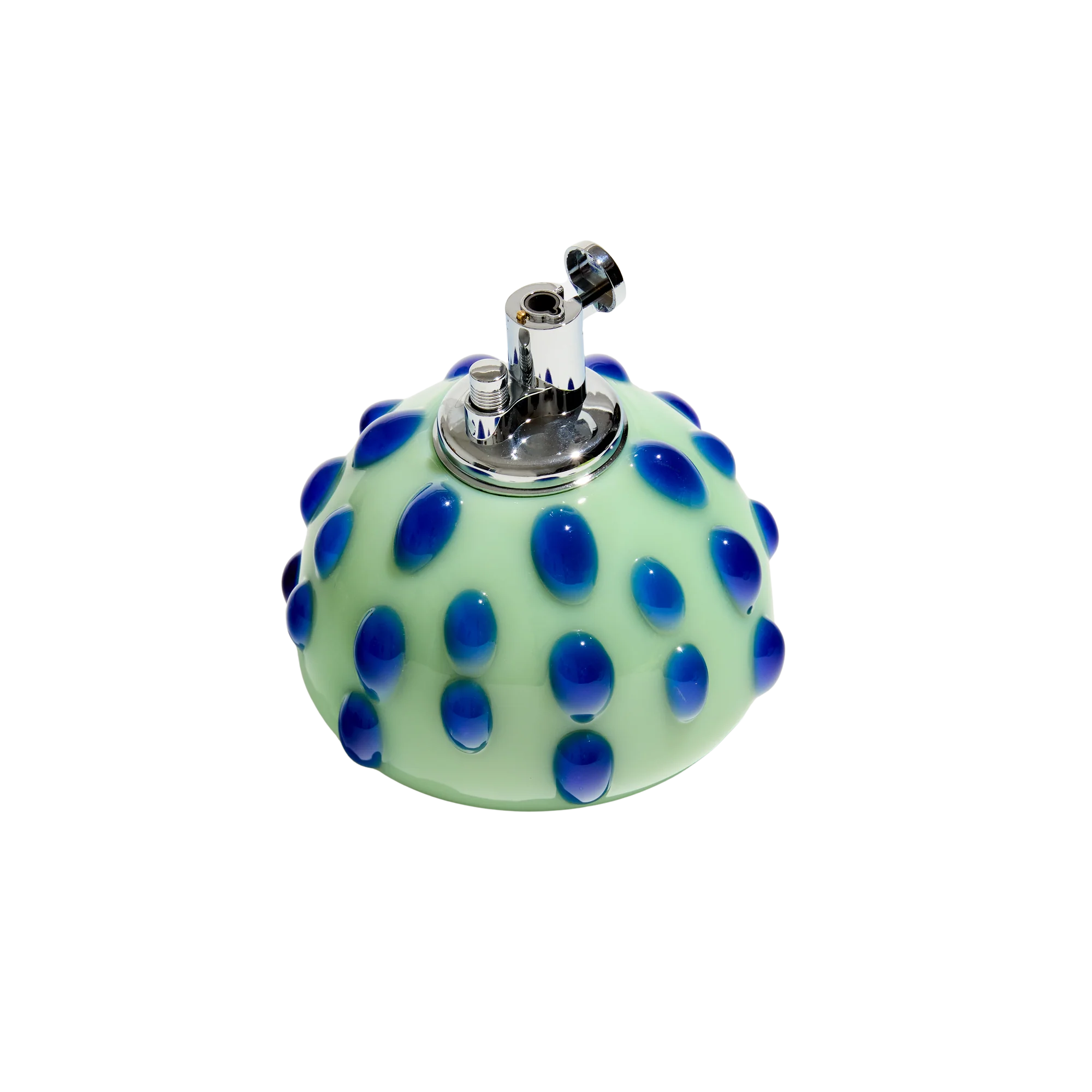 Bumpy Glass Tabletop Lighter in Jade