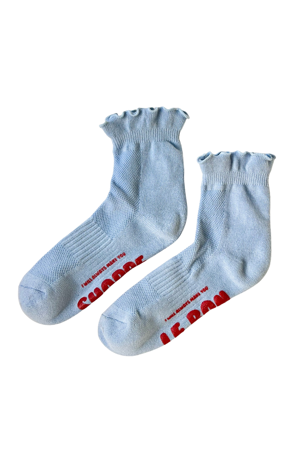 Ruffled Hugger Crew Sock