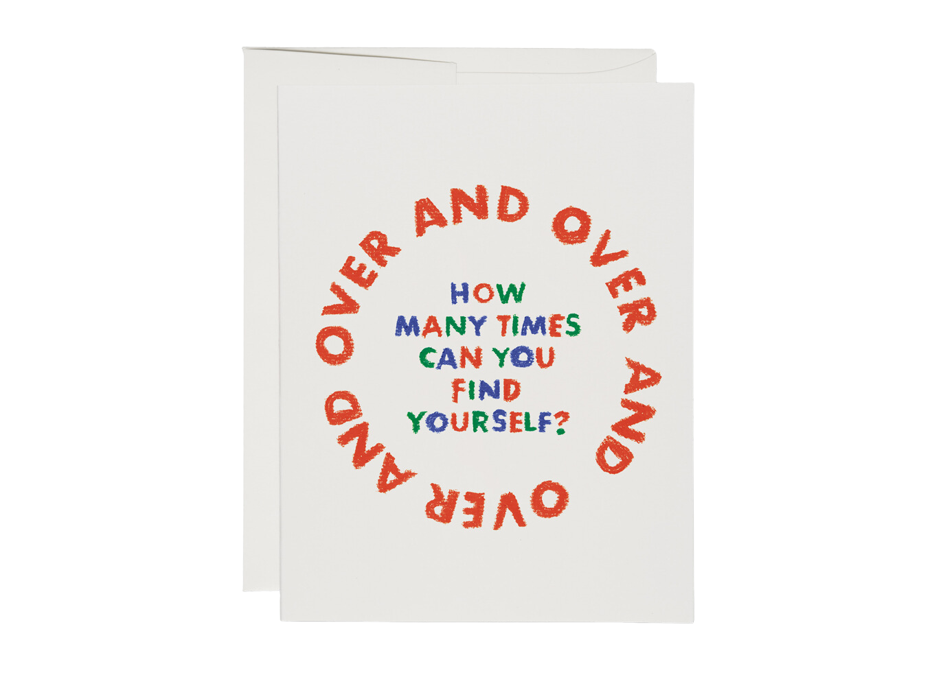 Over and Over Encouragement Card