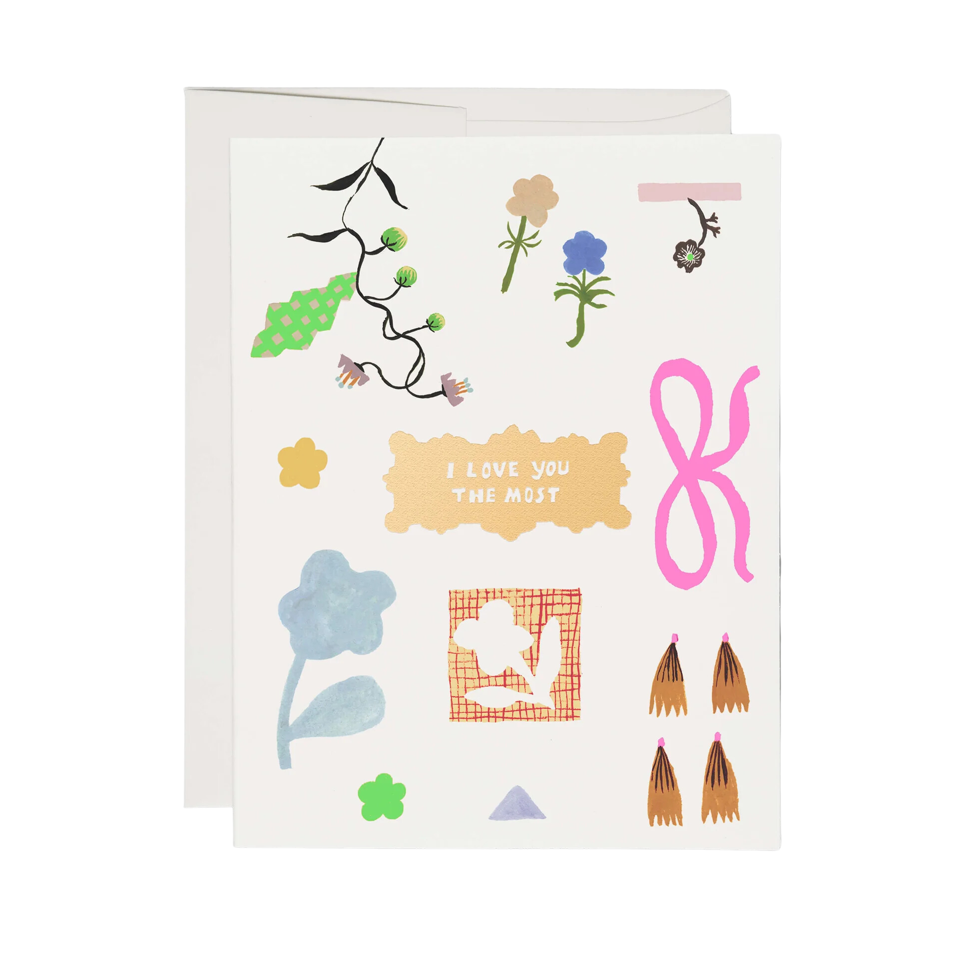 Petals and Blooms Greeting card