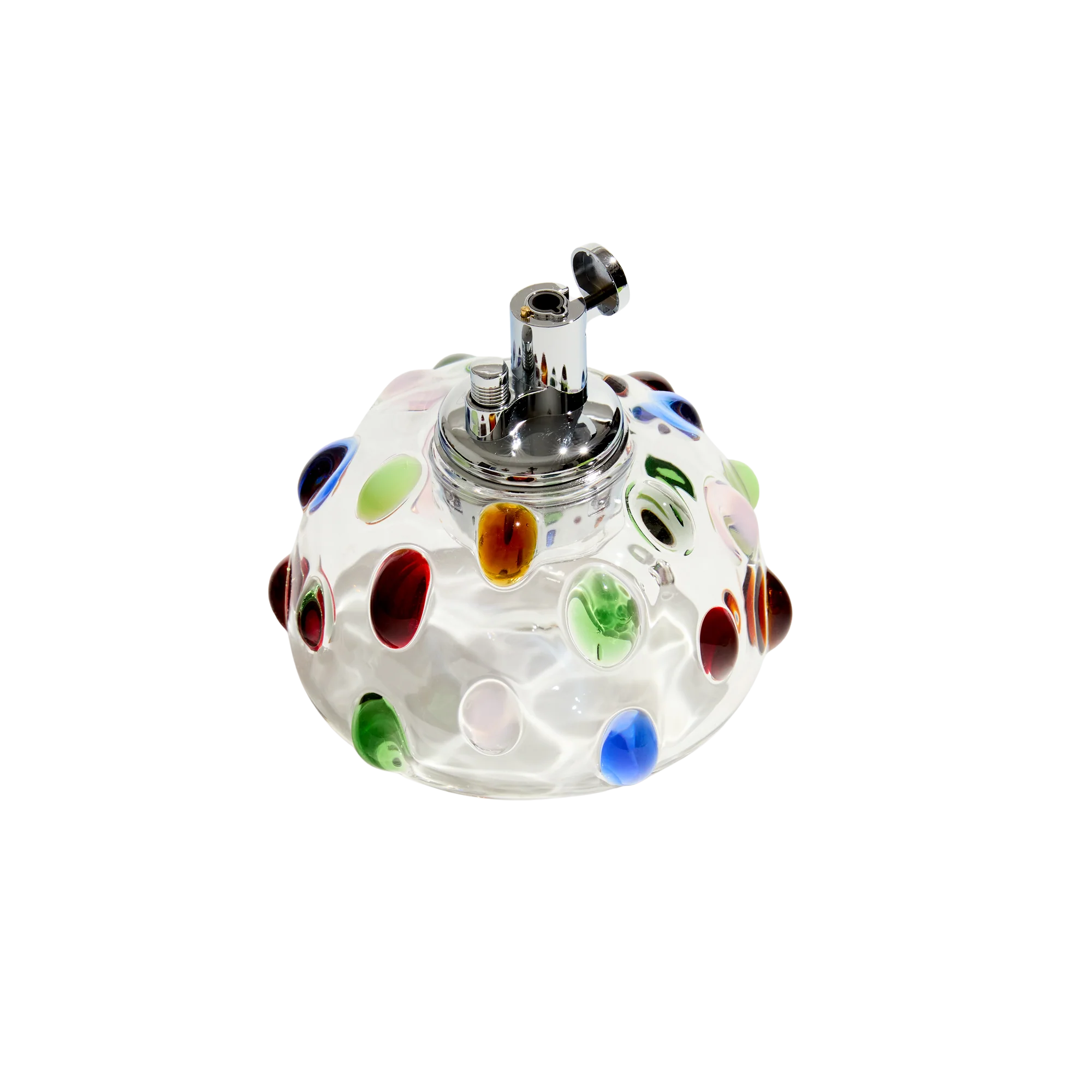 Bumpy Glass Tabletop Lighter in Multi