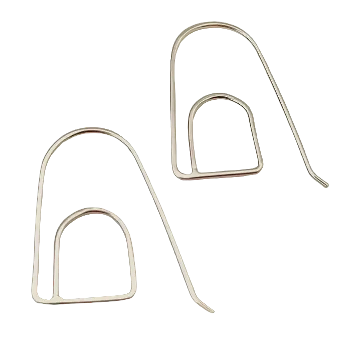 Small Sterling Silver Doorway Earrings