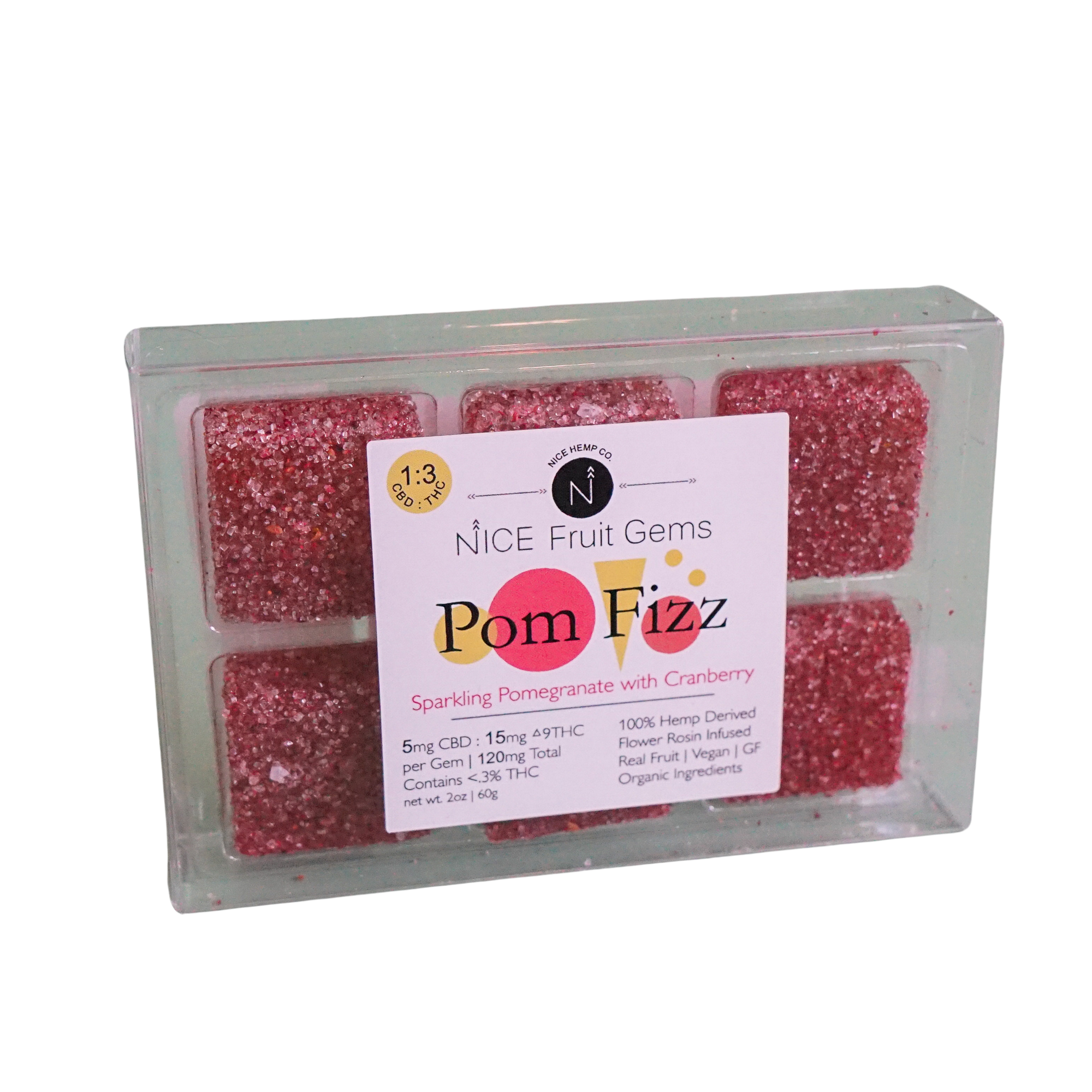 1:3 Pom Fizz Delta 9 Fruit Gems