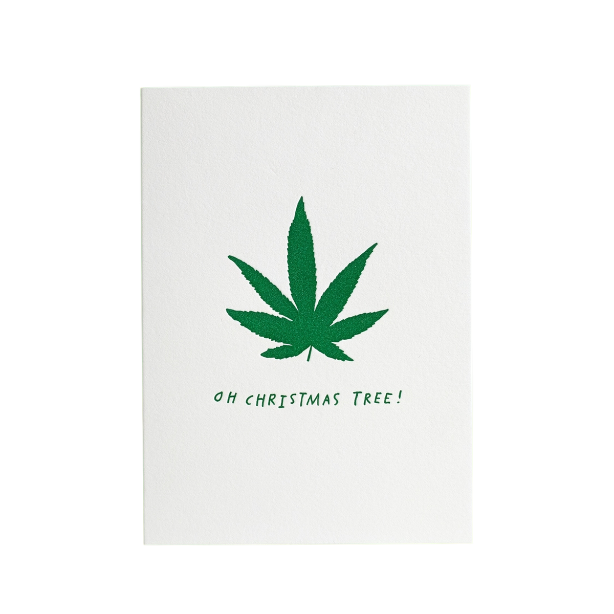 Oh Christmas Tree! Letterpress Greeting Card