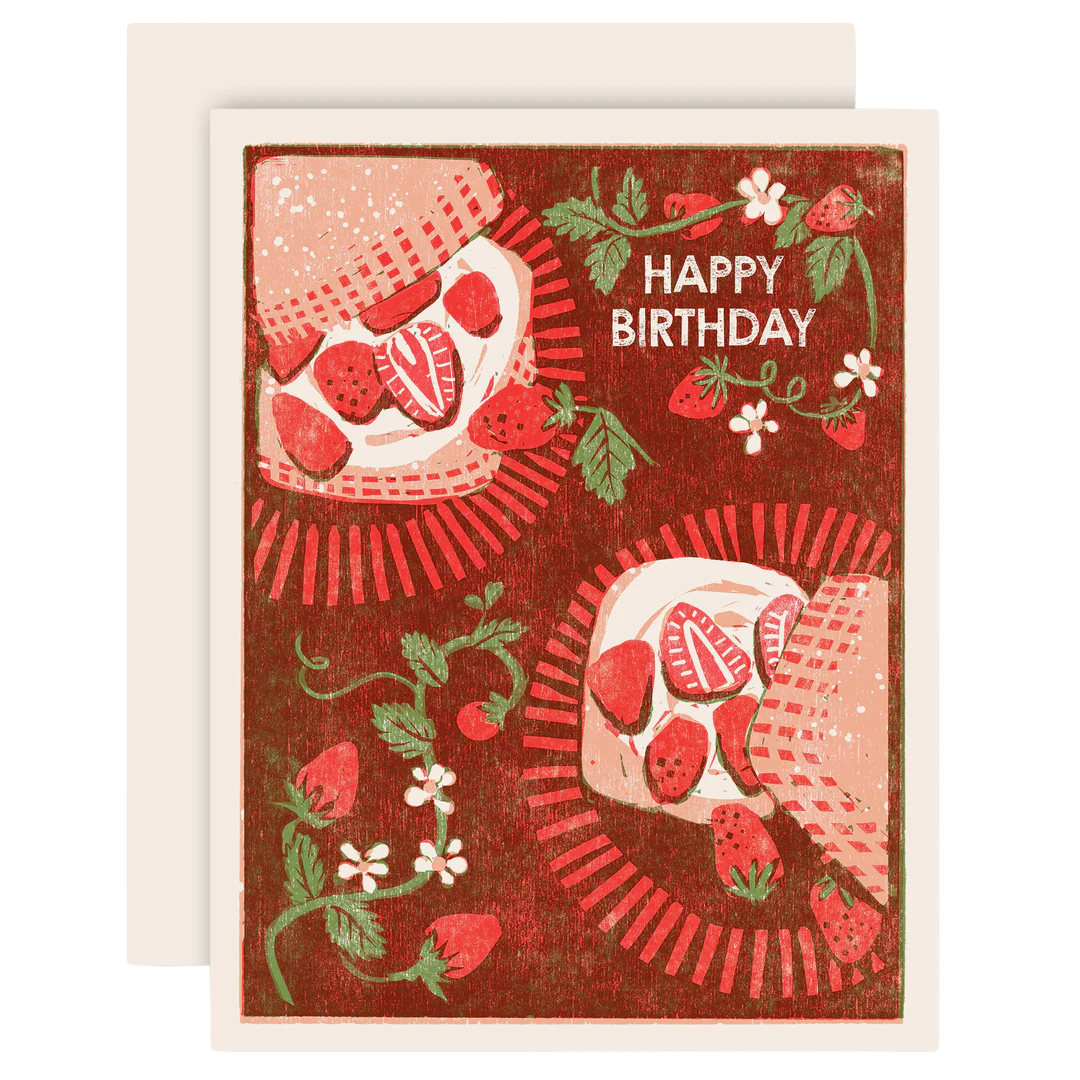 Strawberry Shortcake Birthday Greeting Card