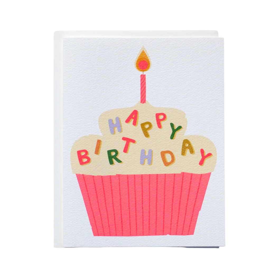 Happy Birthday Cupcake Sprinkles Card