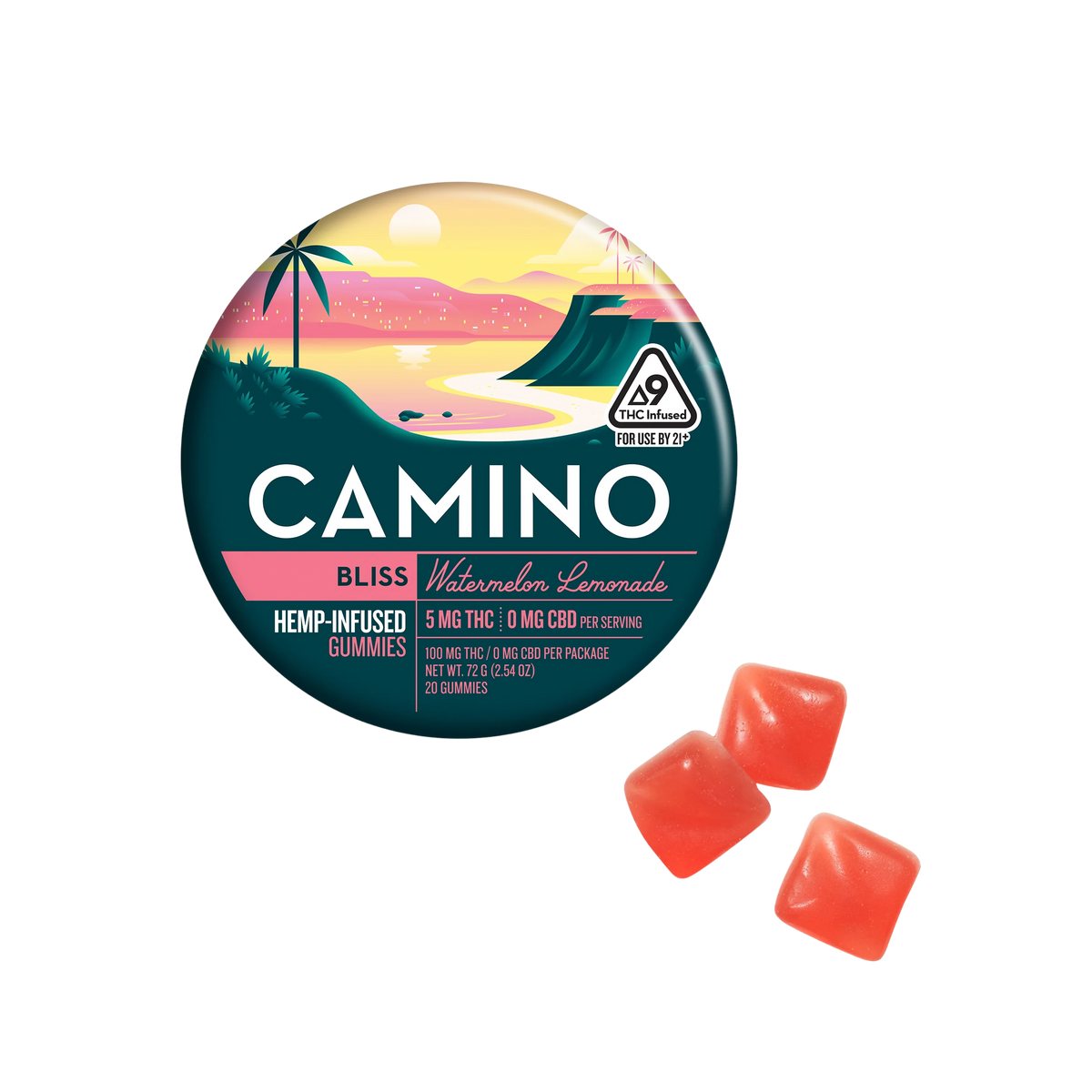 Watermelon Lemonade Bliss THC Gummies