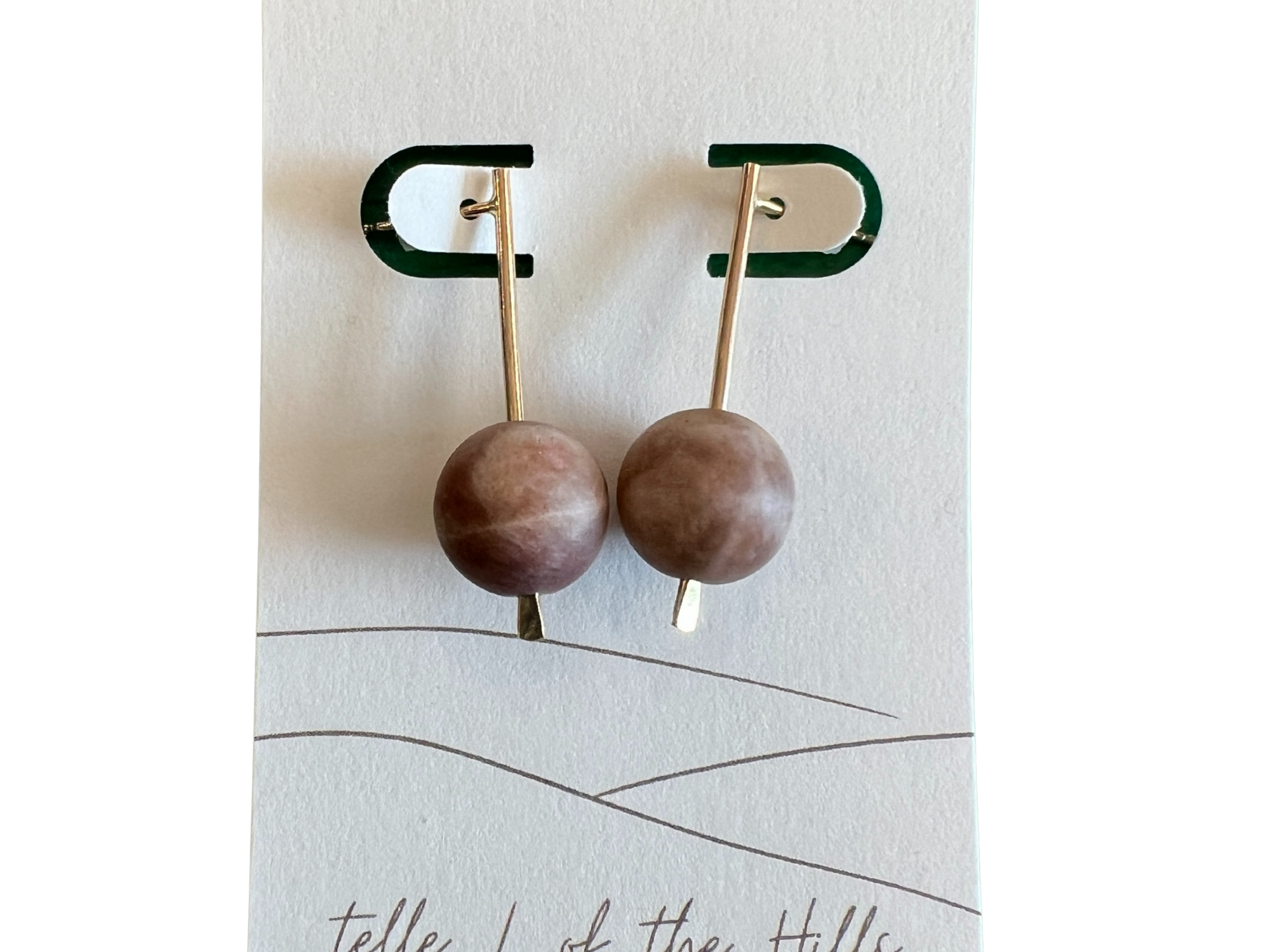 Sunstone Drop Earrings