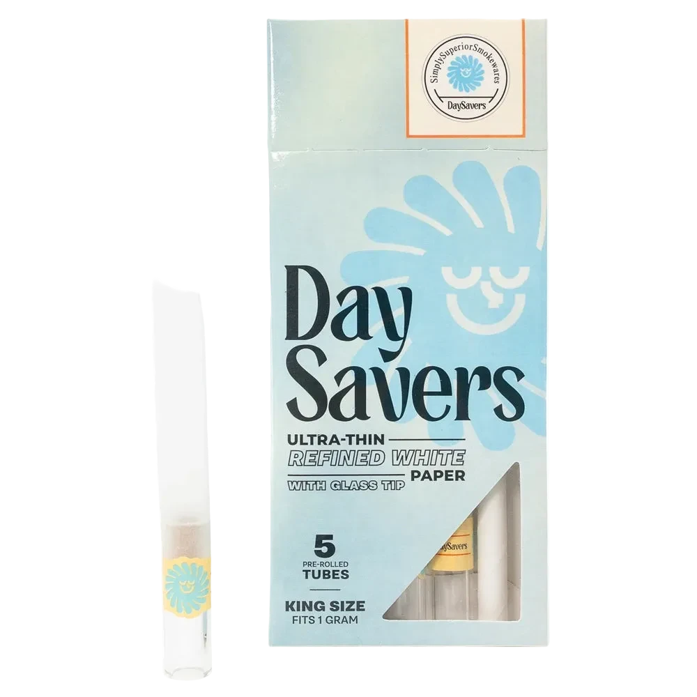 5-Pack Pre-Rolled Tubes with Glass Filter Tips