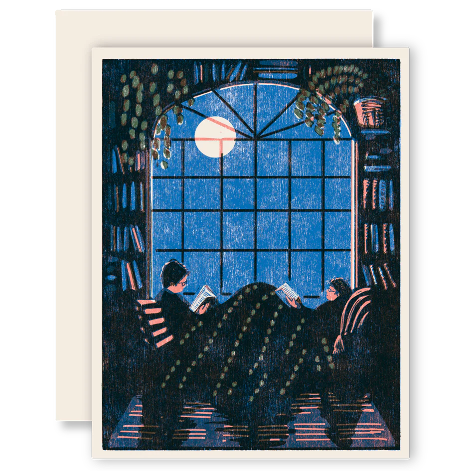 Reading Together Letterpress Card