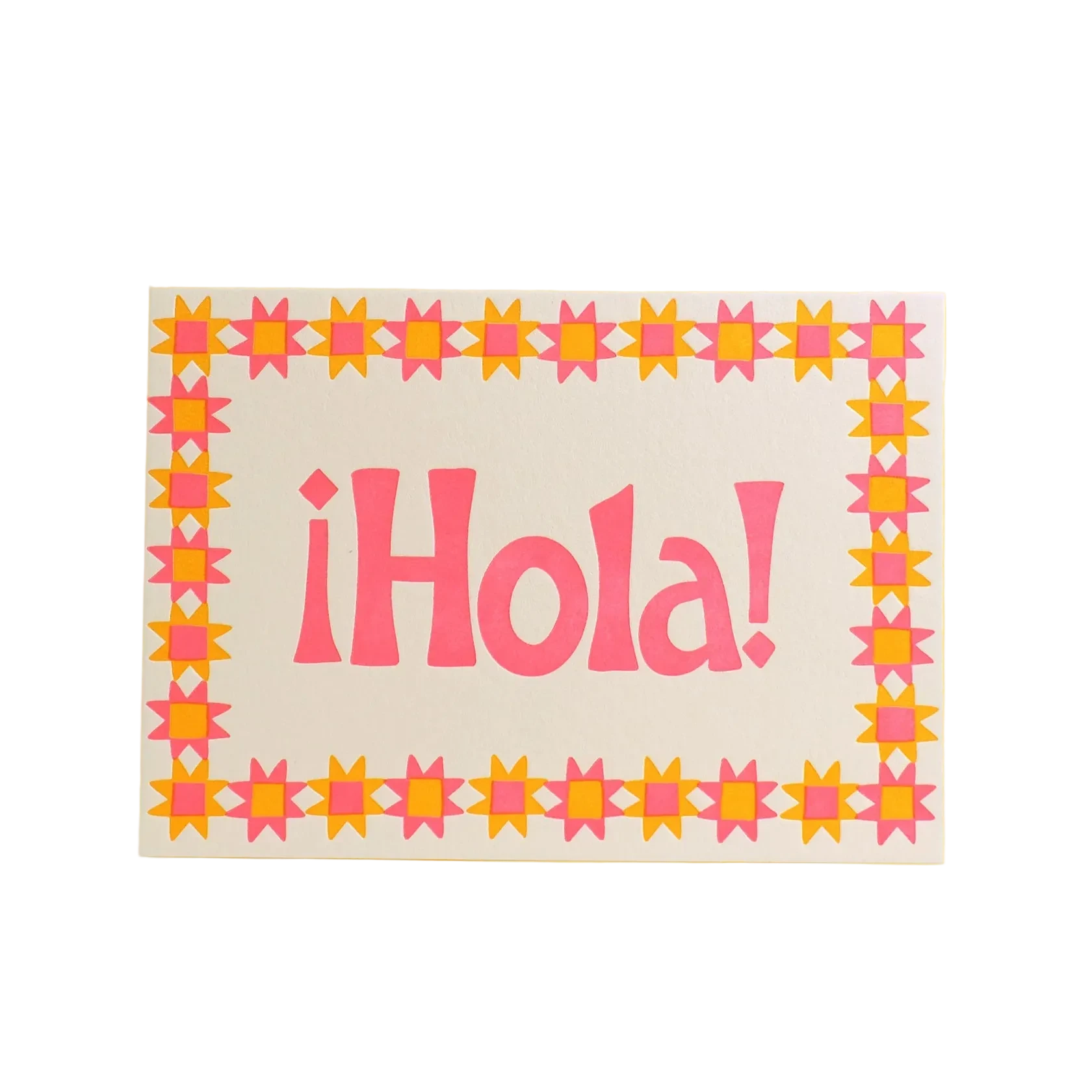 ¡Hola! Letterpress Greeting Card