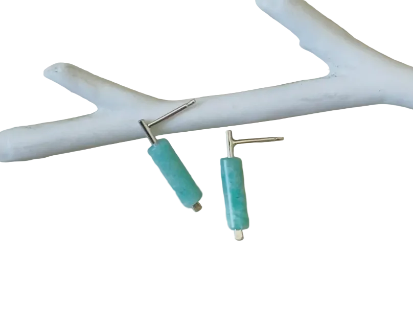 Channel Earring in Aventurine