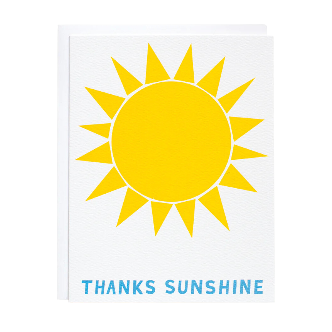 Thanks Sunshine! Thank You Card