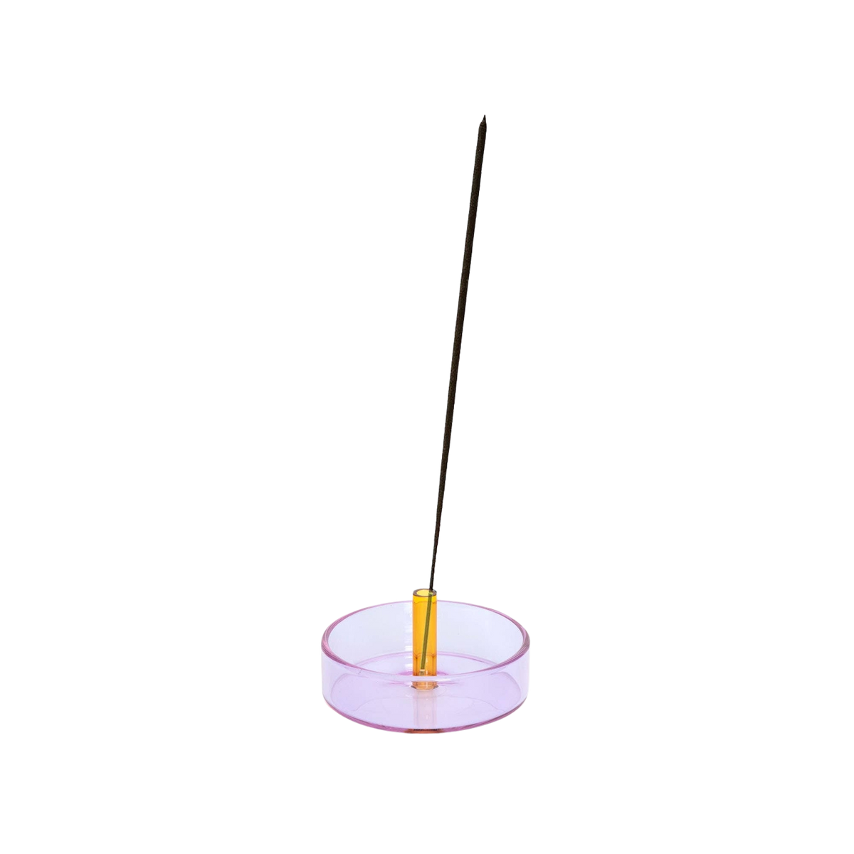 Glass Incense Holder in Lilac & Peach