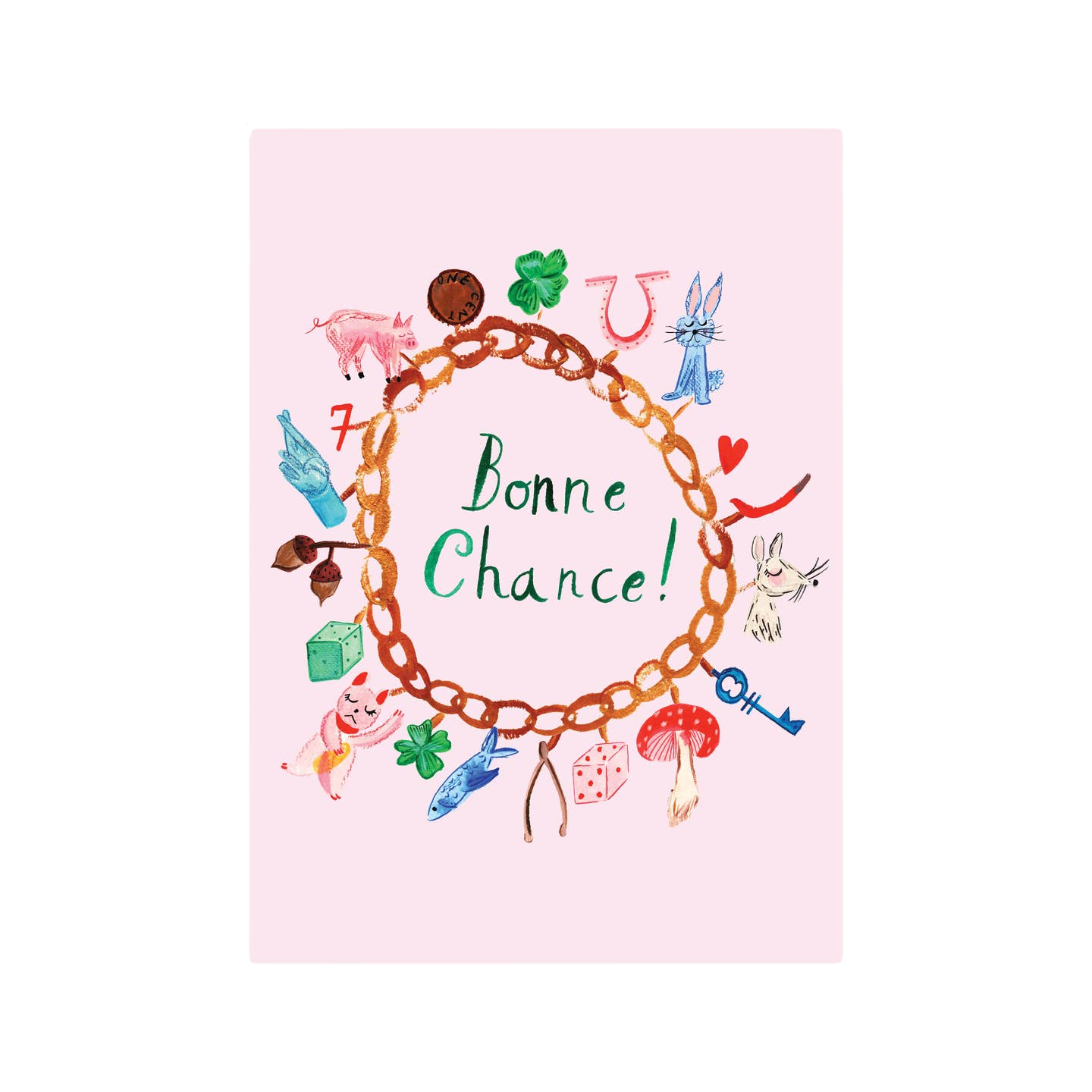 Bonne Chance Greeting Card