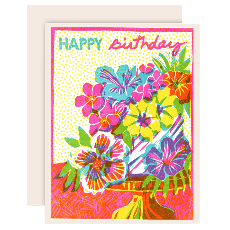 Tropical Cake BDay Card