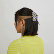 Chunks - Checker Hair Claw in Bloom
