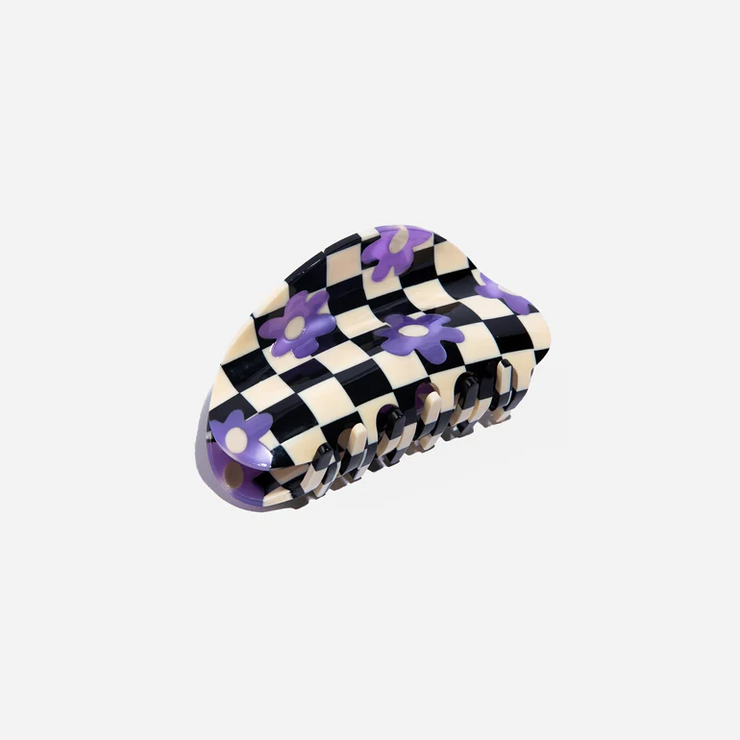 Chunks - Checker Hair Claw in Bloom