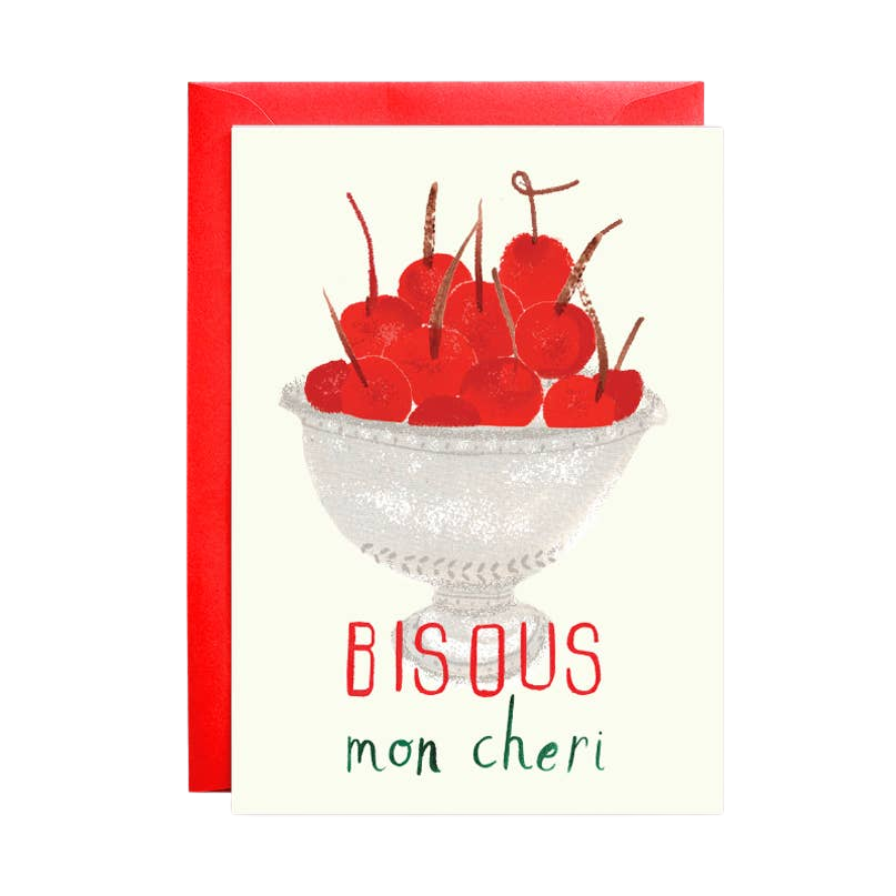 Sweet Bisous Petite Greeting Card