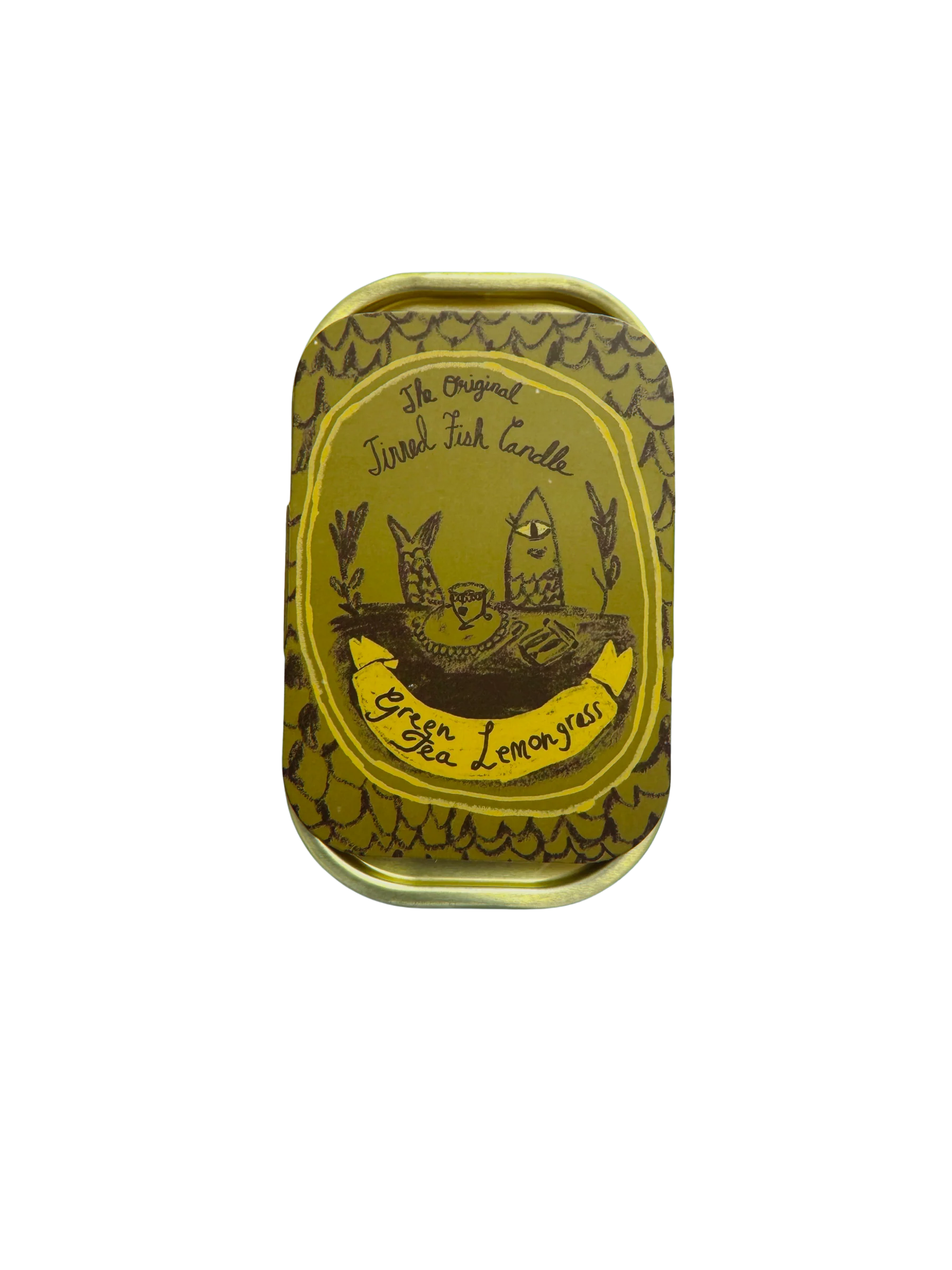 Tinned Fish Candle in Green Tea Lemongrass