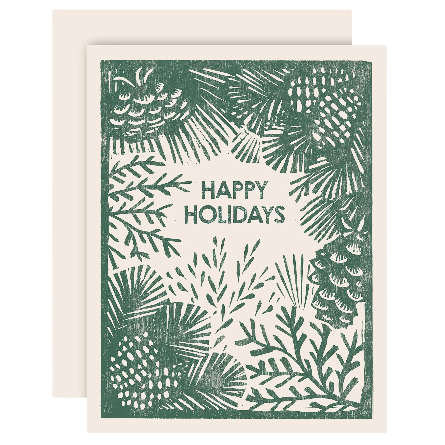 Happy Holidays Greenery Card Boxed Set of 6