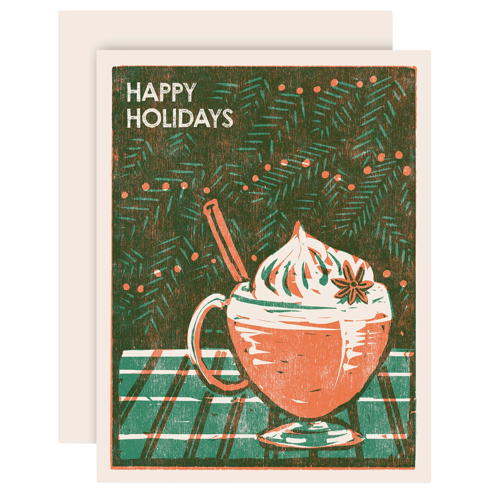 Happy Holidays Eggnog Card Boxed Set of 6