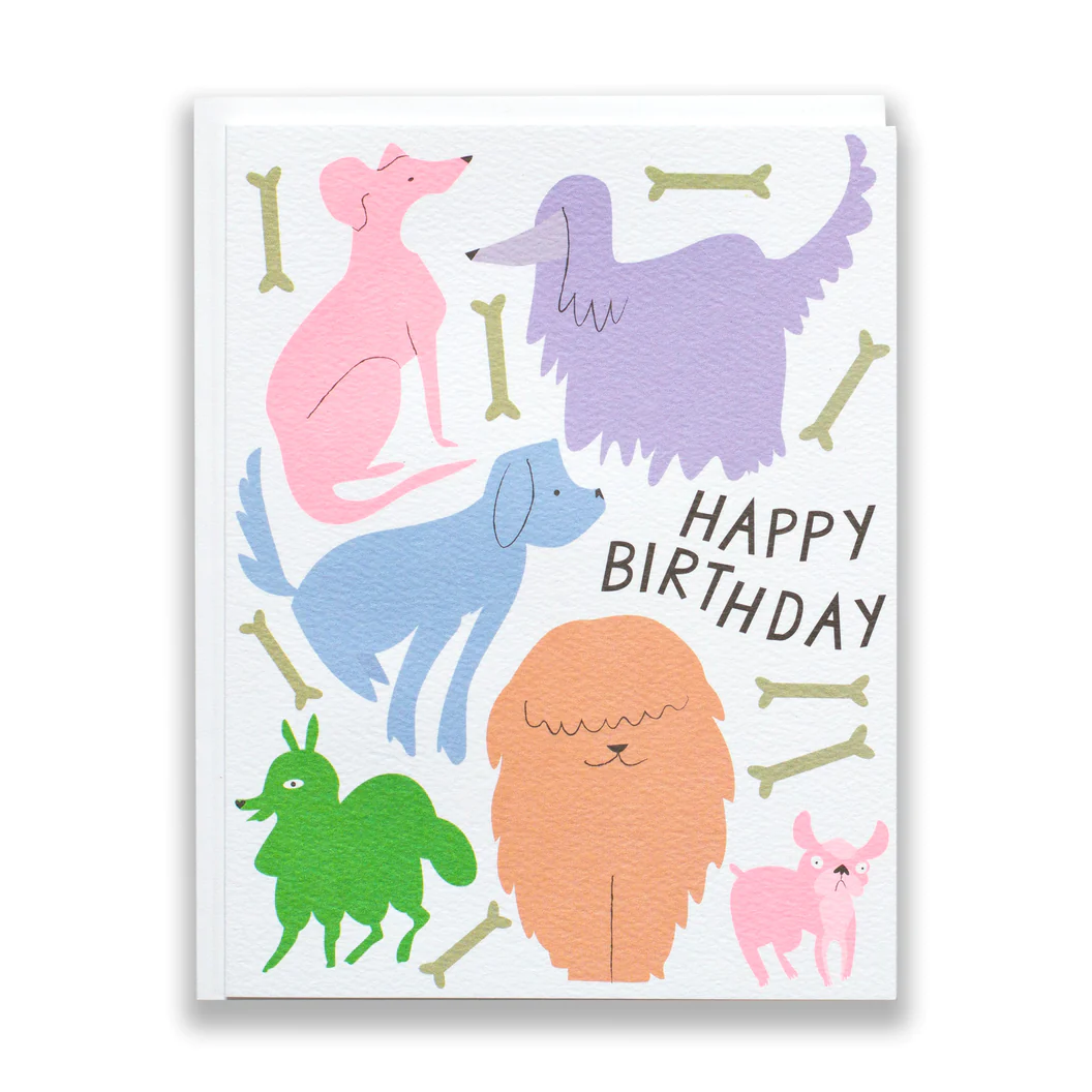 Dogs, Dogs and More Dogs Birthday Card