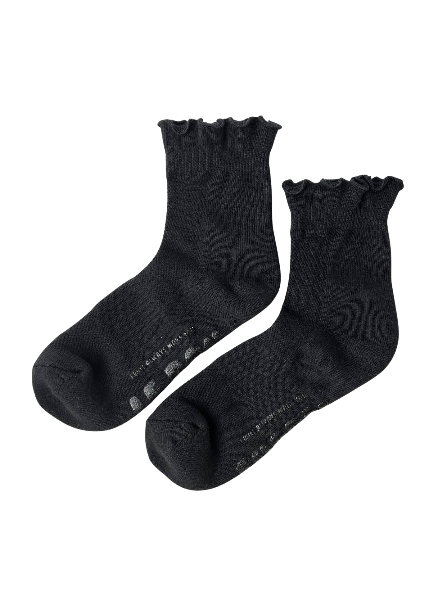 Ruffled Hugger Crew Sock