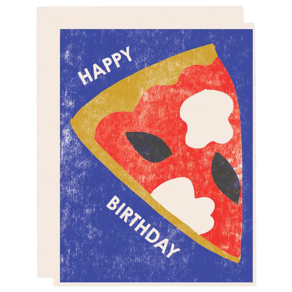 Birthday Pizza Greeting Card