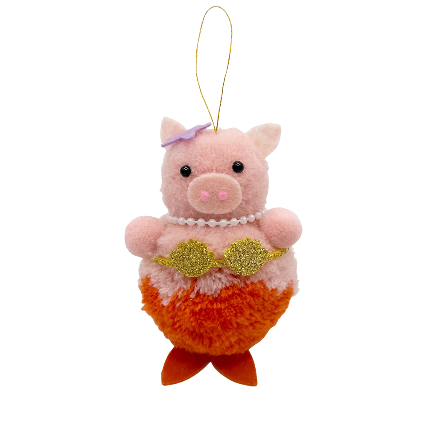 Merpiggy Pom Pom Ornament