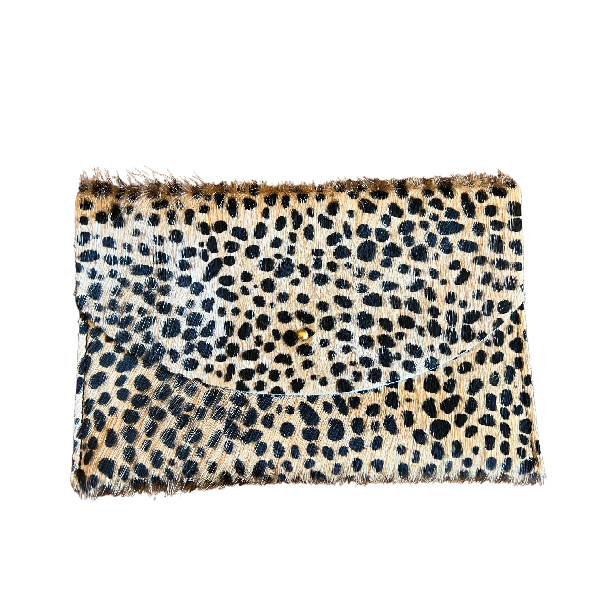 Spotted Hair on Hide Envelope Pouch