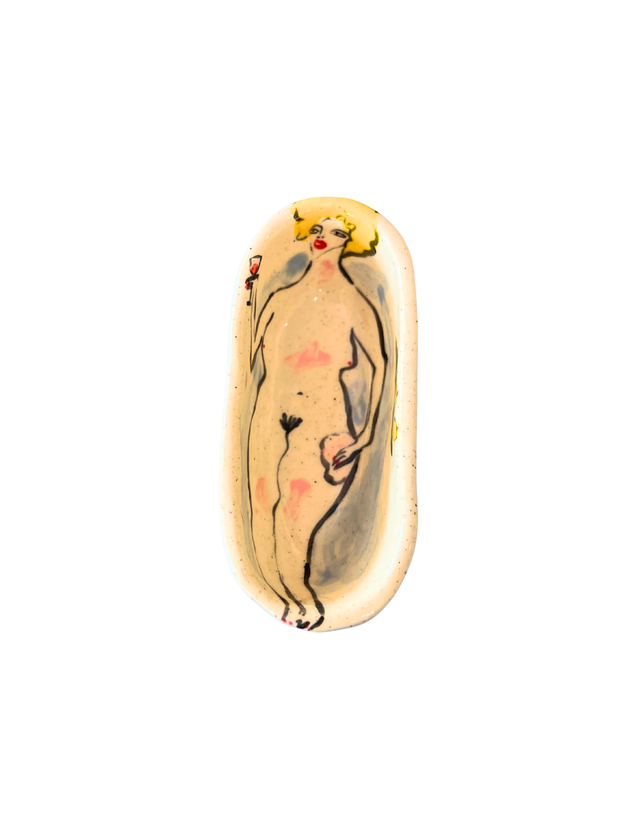 Lady Who Bathes Trinket Dish