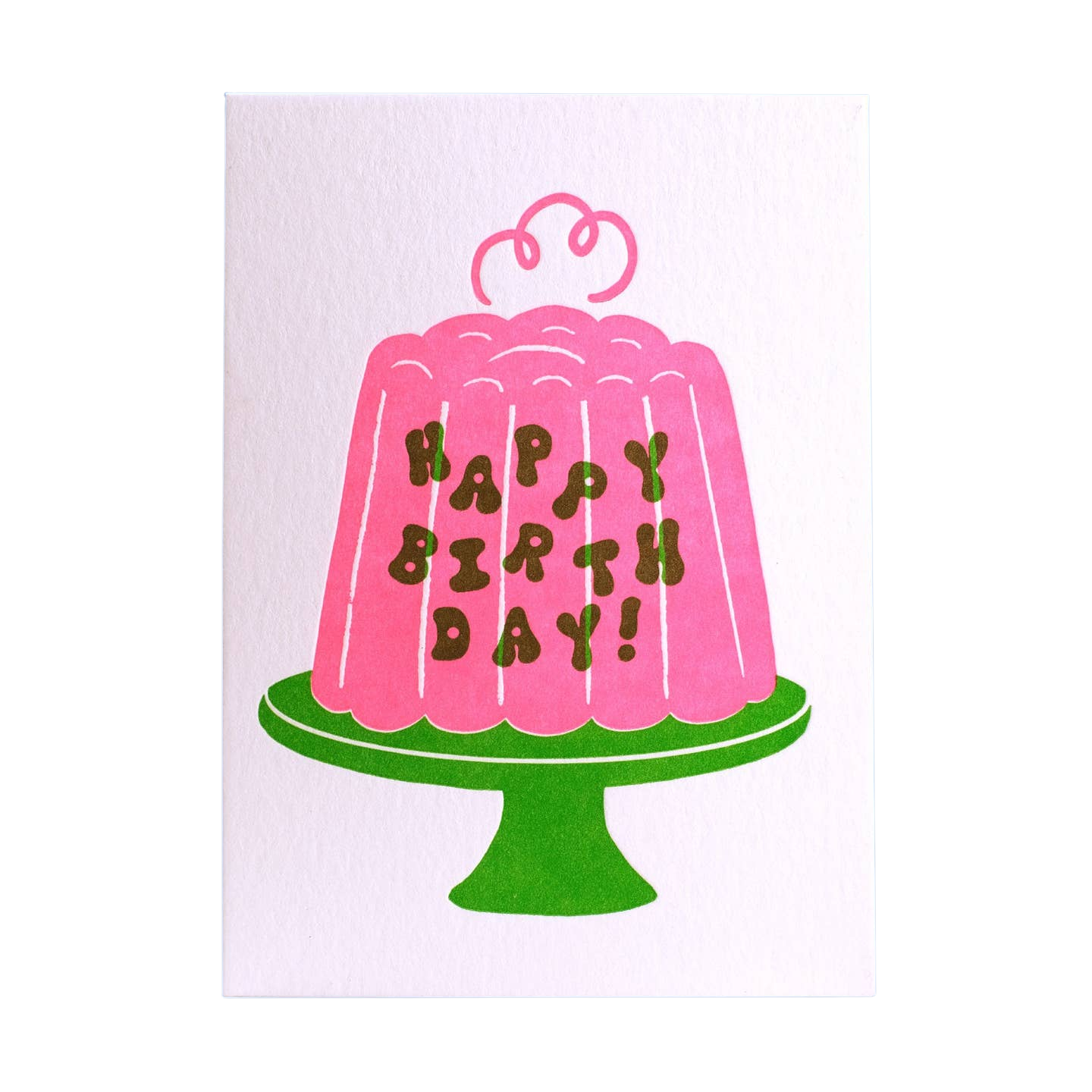 Happy Birthday Jello Letterpress Greeting Card