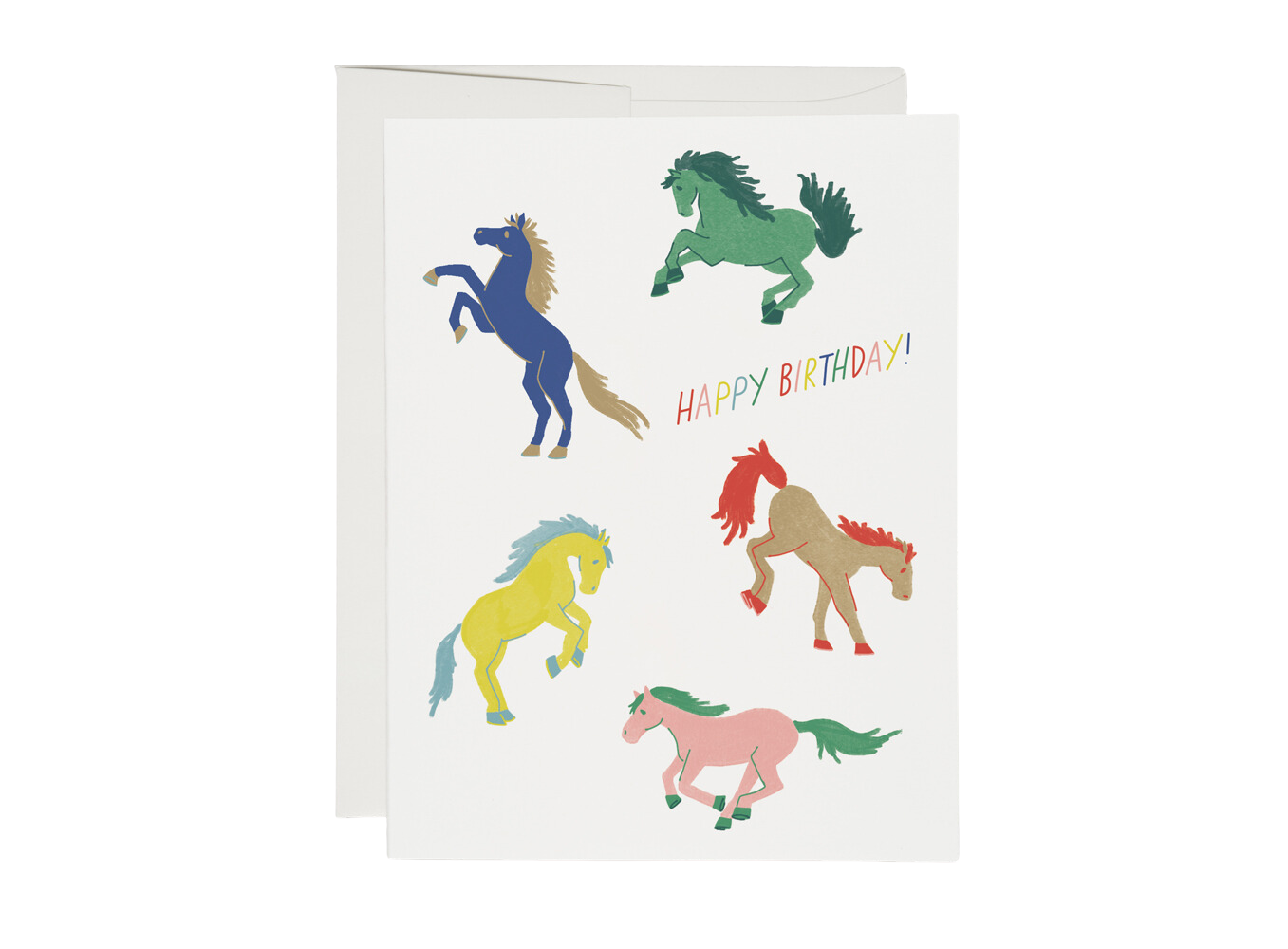 Wild Horses Birthday Card