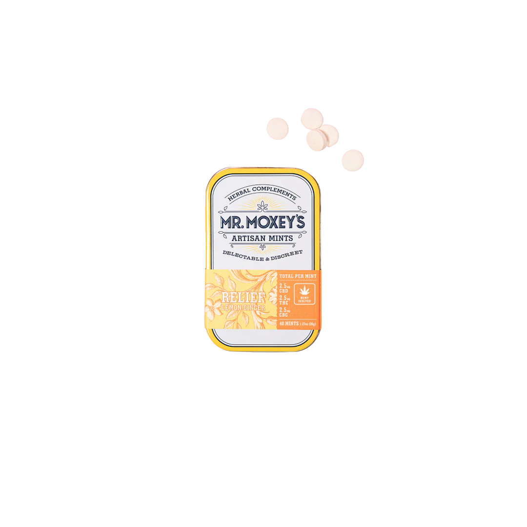 Relief Lemon Ginger THC Mints