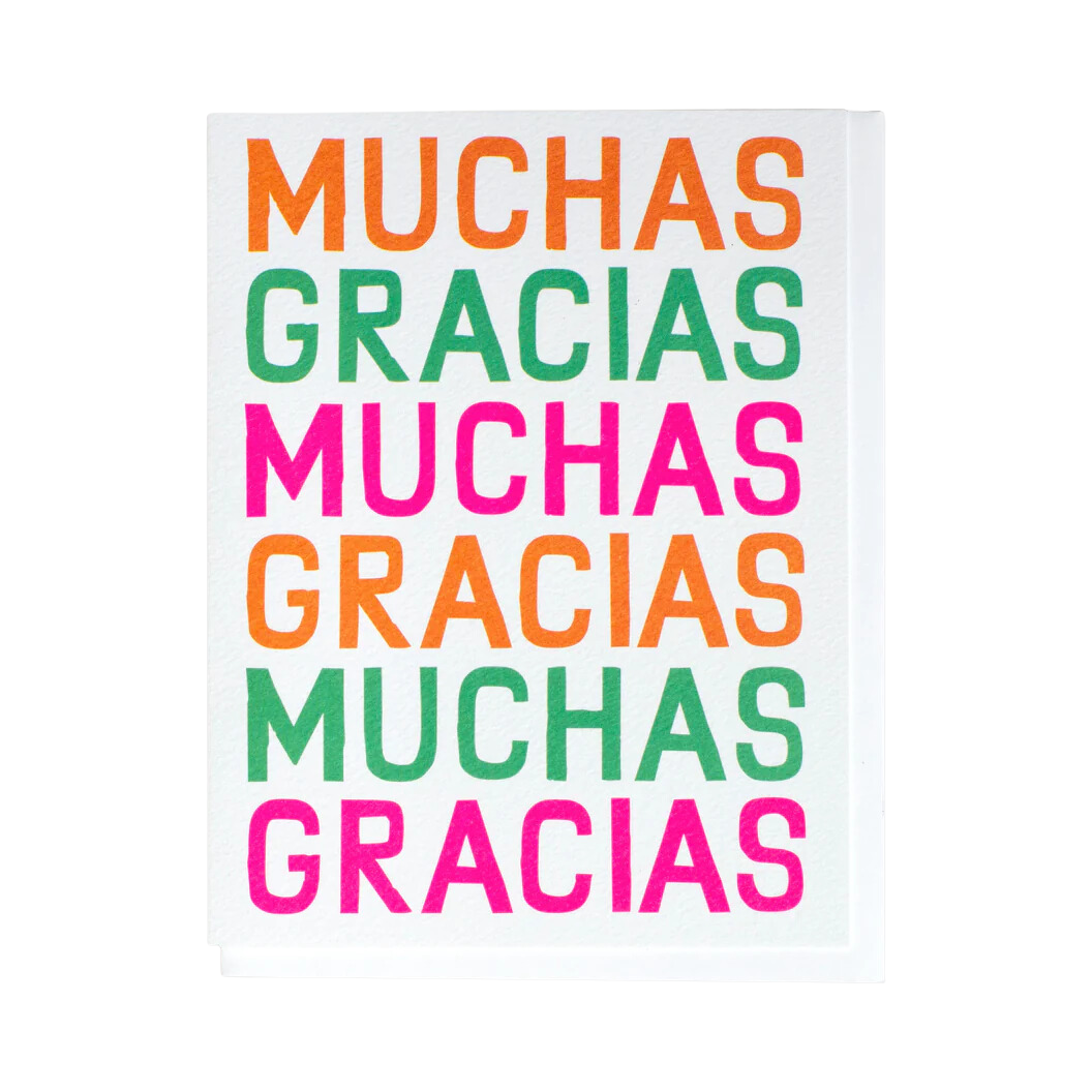 Muchas Gracias Note Card