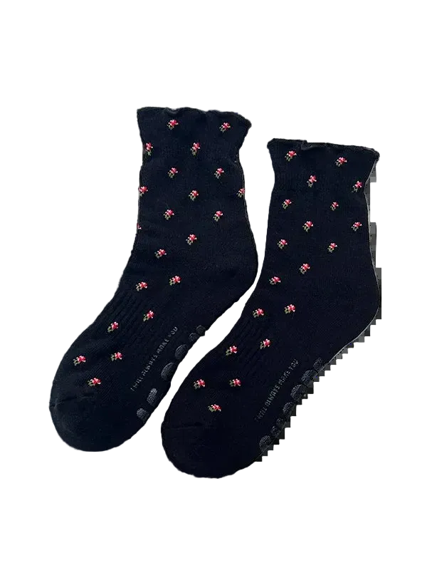 Ruffled Hugger Crew Sock