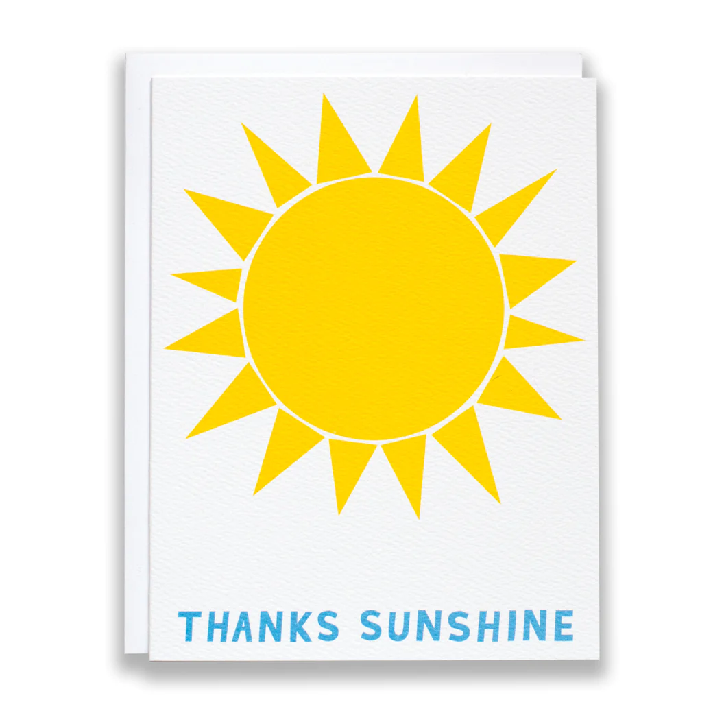 Thanks Sunshine! Thank You Card