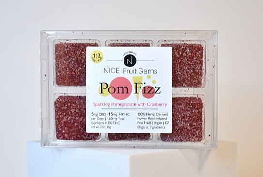 Nice Hemp Co - 1:3 Pom Fizz Delta 9 Fruit Gems